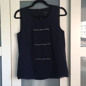J. Crew sleeveless blouse